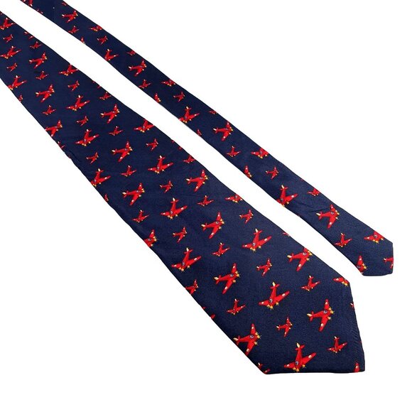 Lauren Ralph Lauren Other - Ralph Lauren Vintage Mens Necktie Tie Airplane Print Designer Work Dad Gift
